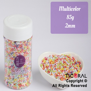 PERLAS COMESTIBLES 2MM MULTICOLOR x 85 GR